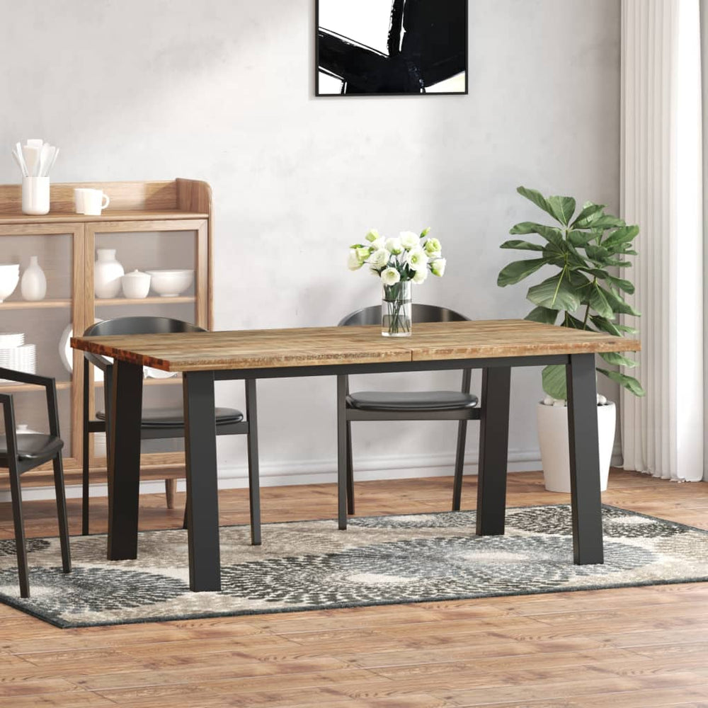 vidaXL Table de salle à manger en bois d'acacia massif 170x90 cm