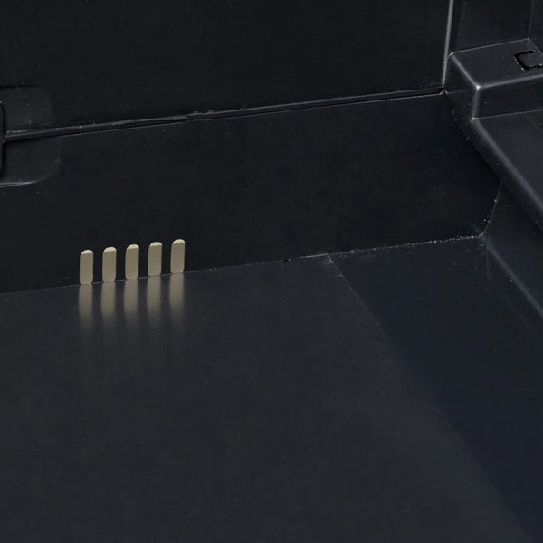 Gartenschrank mit 4 Regalen, Schwarz
