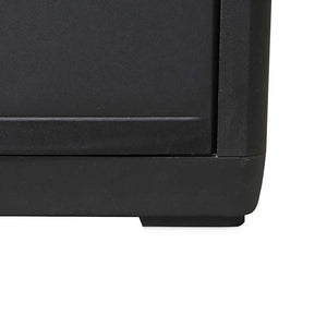 vidaXL Armoire de jardin à 3 étagères Noir