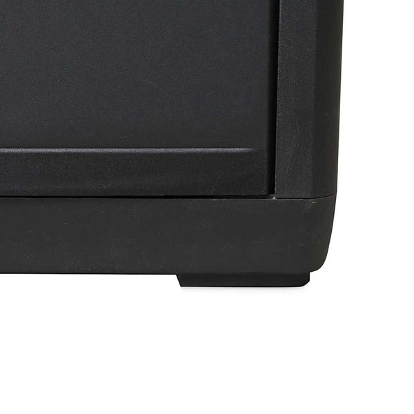 vidaXL Armoire de jardin à 3 étagères Noir