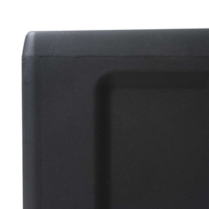 Gartenschrank mit 3 Böden, Schwarz/Grau