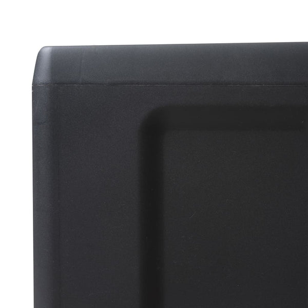 Gartenschrank mit 2 Böden, Schwarz