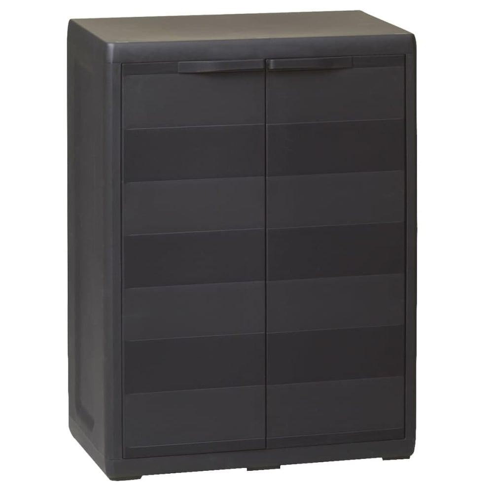 Gartenschrank mit 1 Boden, Schwarz