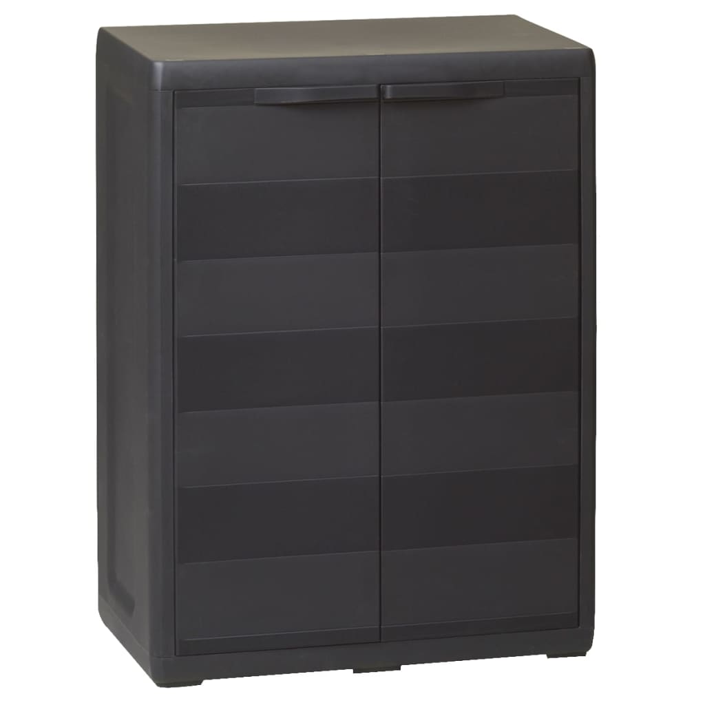 Gartenschrank mit 1 Boden, Schwarz