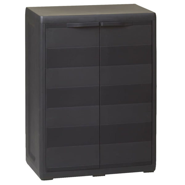 Gartenschrank mit 1 Boden, Schwarz