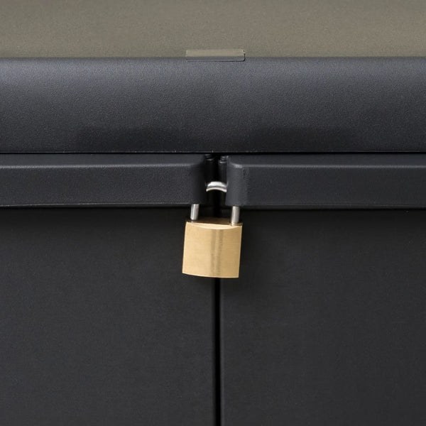 Gartenschrank mit 1 Boden, Schwarz