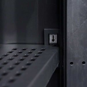 Gartenschrank mit Boden, Schwarz/Grau