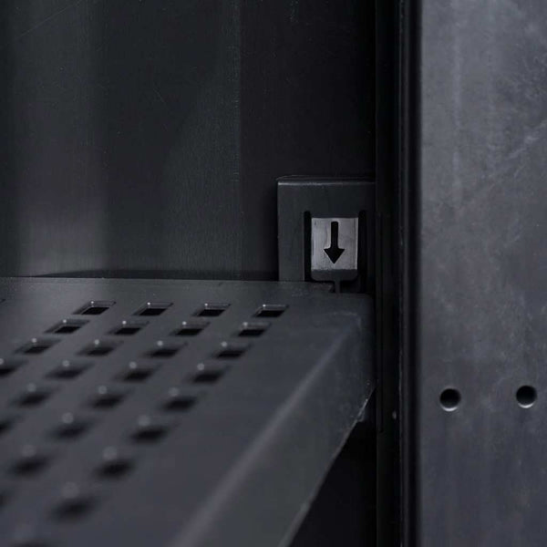 Gartenschrank mit Boden, Schwarz/Grau