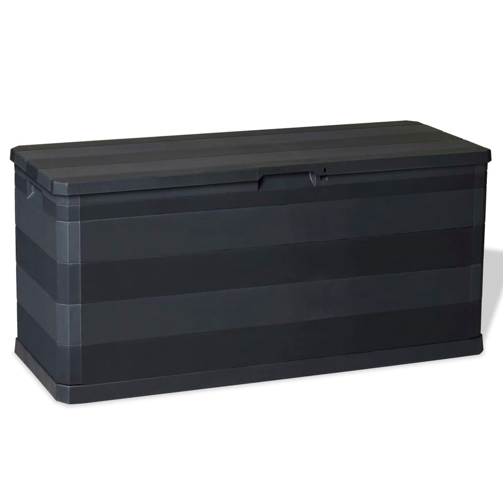 Schwarze Gartenbox 117 cm