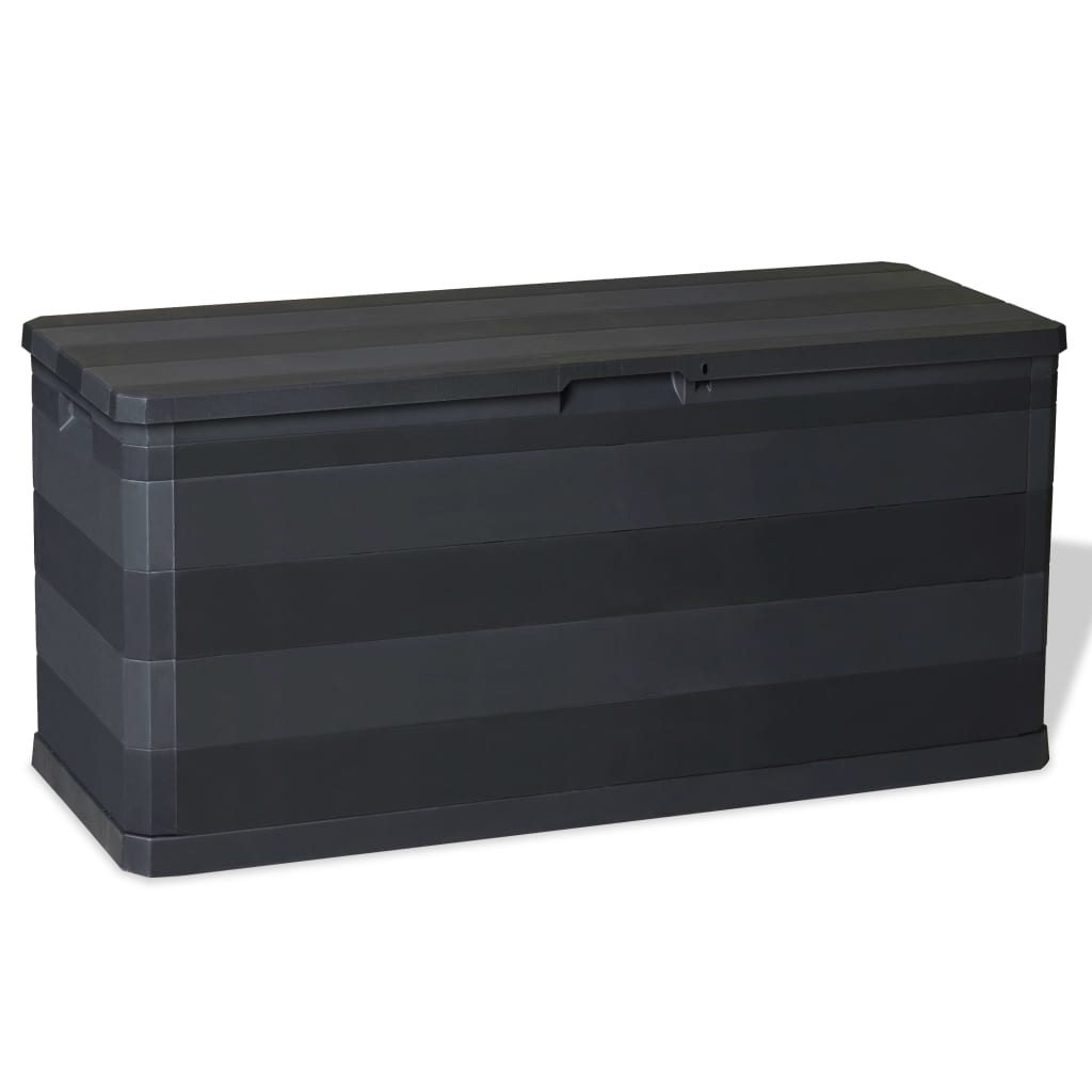 Schwarze Gartenbox 117 cm