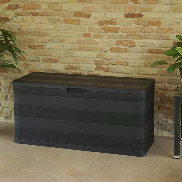 Schwarze Gartenbox 117 cm