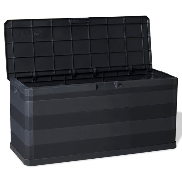 Schwarze Gartenbox 117 cm