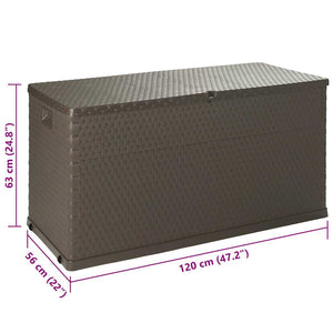 Garten Aufbewahrungsbox Braun 120 cm
