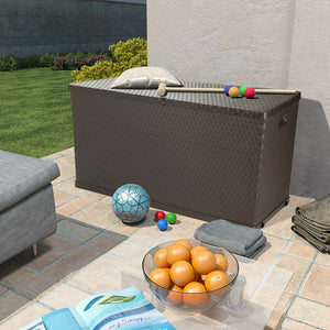 Garten Aufbewahrungsbox Braun 120 cm