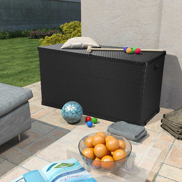 Garten Aufbewahrungsbox Anthrazit 120 cm