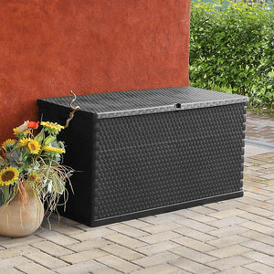 Garten Aufbewahrungsbox Anthrazit 120 cm
