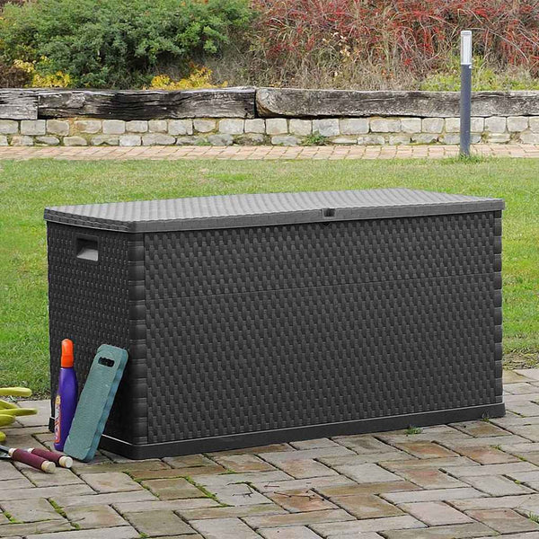 Garten Aufbewahrungsbox Anthrazit 120 cm