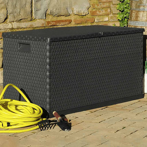 Garten Aufbewahrungsbox Anthrazit 120 cm