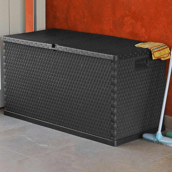 Garten Aufbewahrungsbox Anthrazit 120 cm