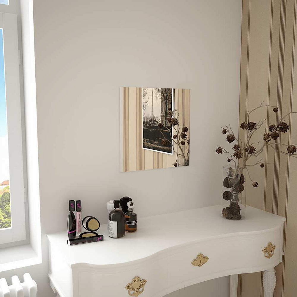 vidaXL Miroir mural 40 x 40 cm carré en verre