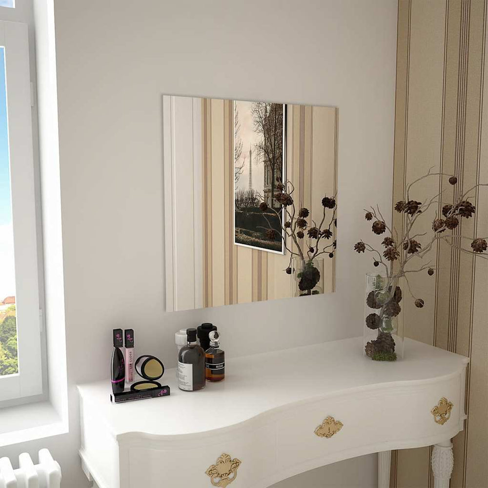 vidaXL Miroir mural 60 x 60 cm Carré Verre