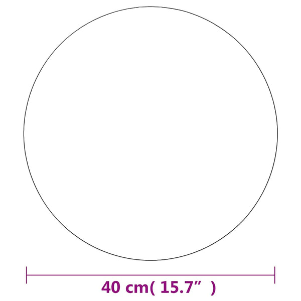 Wandspiegel 40 cm Rund Glas