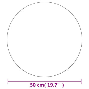 Wandspiegel 50 cm Rund Glas