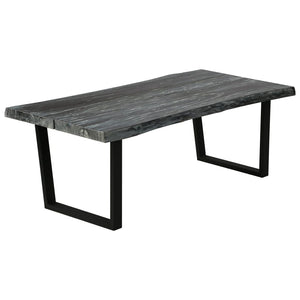 Couchtisch Massivholz Mindi 102x56x41 cm Grau