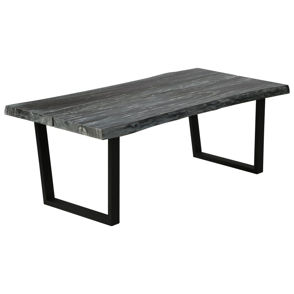 Couchtisch Massivholz Mindi 102x56x41 cm Grau