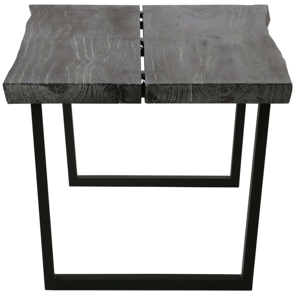 Couchtisch Massivholz Mindi 102x56x41 cm Grau