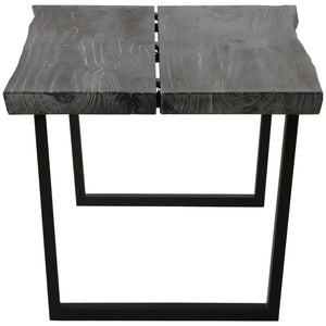 Couchtisch Massivholz Mindi 102x56x41 cm Grau