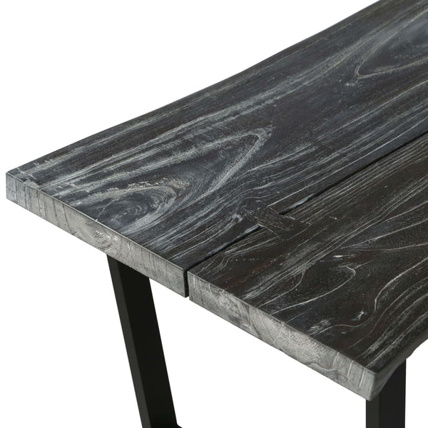 Couchtisch Massivholz Mindi 102x56x41 cm Grau