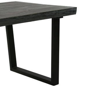 Couchtisch Massivholz Mindi 102x56x41 cm Grau