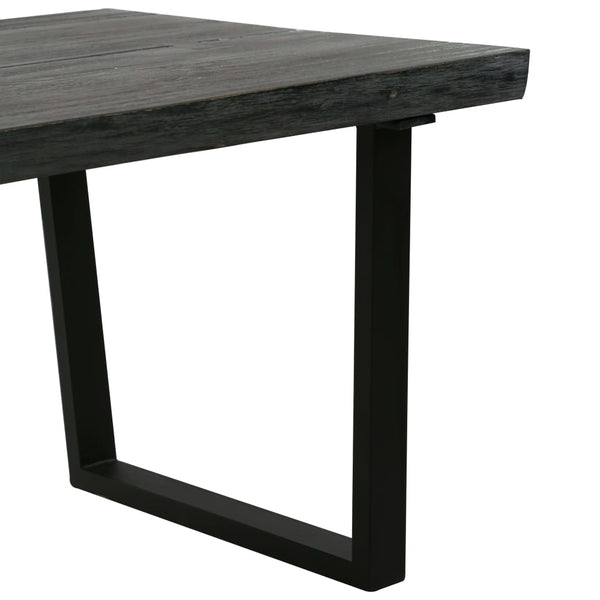 Couchtisch Massivholz Mindi 102x56x41 cm Grau