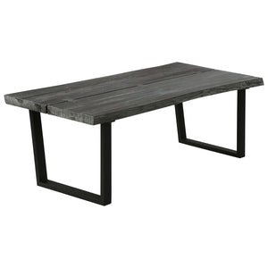 Couchtisch Massivholz Mindi 102x56x41 cm Grau