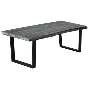 Couchtisch Massivholz Mindi 102x56x41 cm Grau