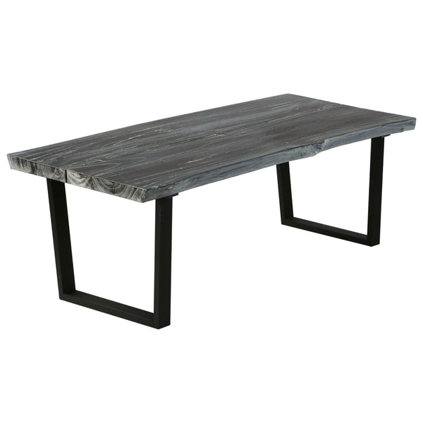 Couchtisch Massivholz Mindi 102x56x41 cm Grau
