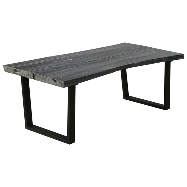 Couchtisch Massivholz Mindi 102x56x41 cm Grau