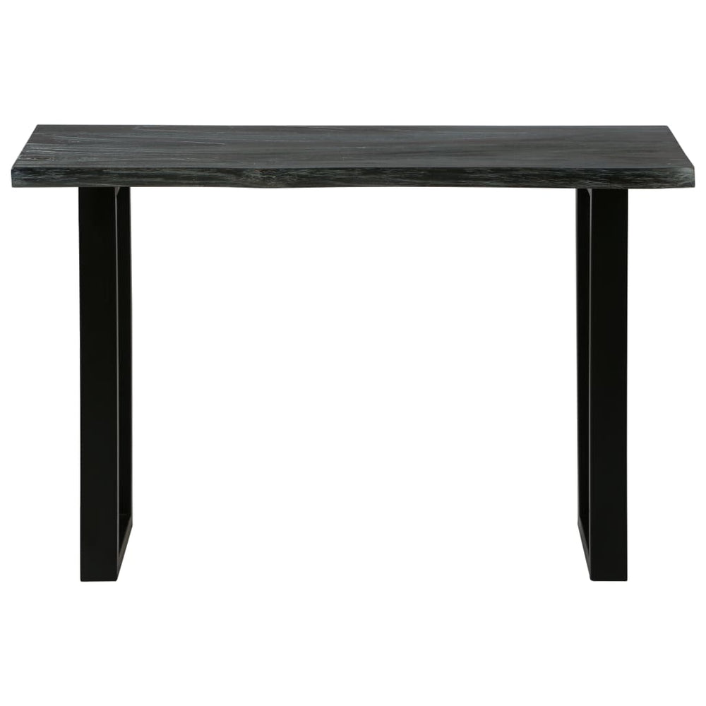 Konsolentisch Mindi-Holz Massiv 110 x 35 x 75 cm Grau