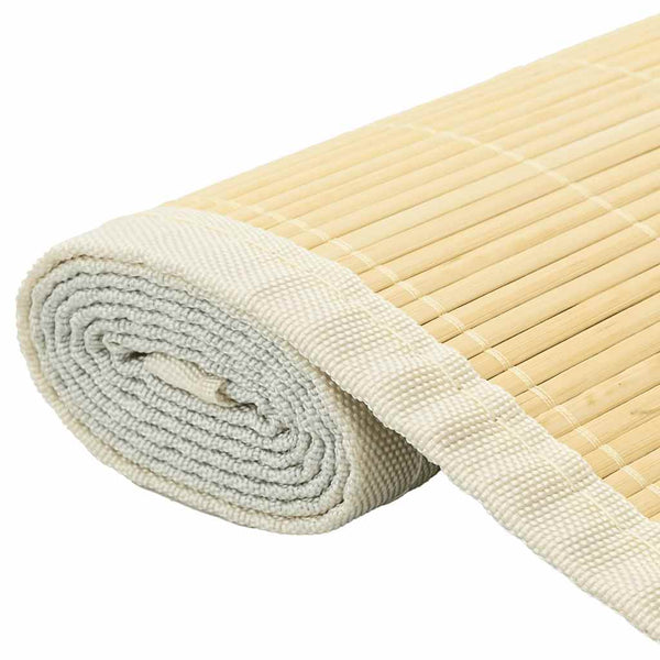 Teppich Bambus 100 x 160 cm Natur