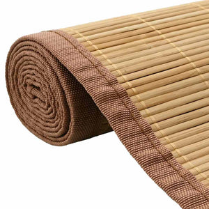 Teppich Bambus 100 x 160 cm Braun