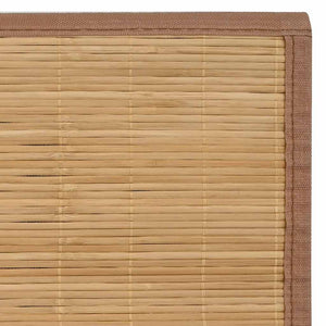 Teppich Bambus 100 x 160 cm Braun