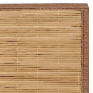 Teppich Bambus 160x230 cm Braun
