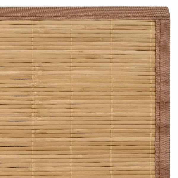 Teppich Bambus 160x230 cm Braun