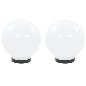 LED Gartenleuchten Kugel 2er-Set 20cm