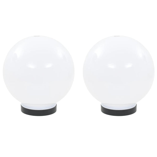 LED Gartenleuchten Kugel 2er-Set 20cm