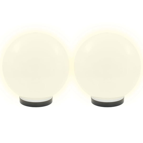 LED Gartenleuchten Kugel 2er Set