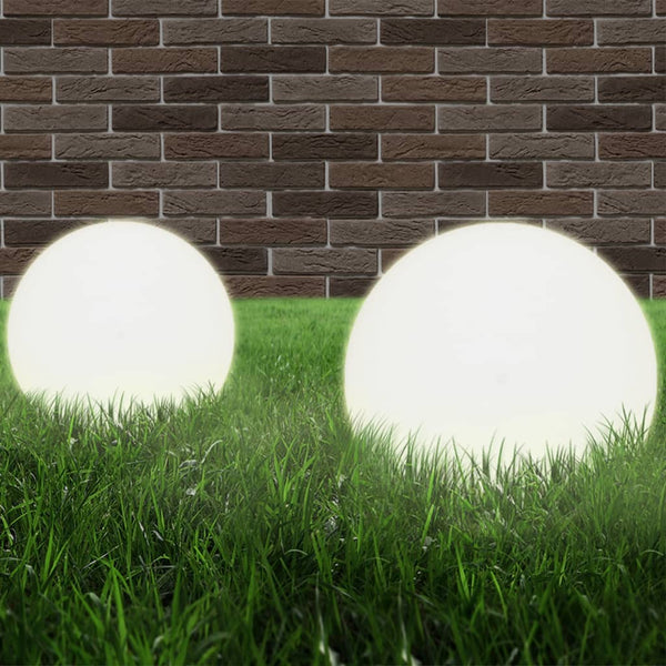 LED Gartenleuchten Kugel 2er Set