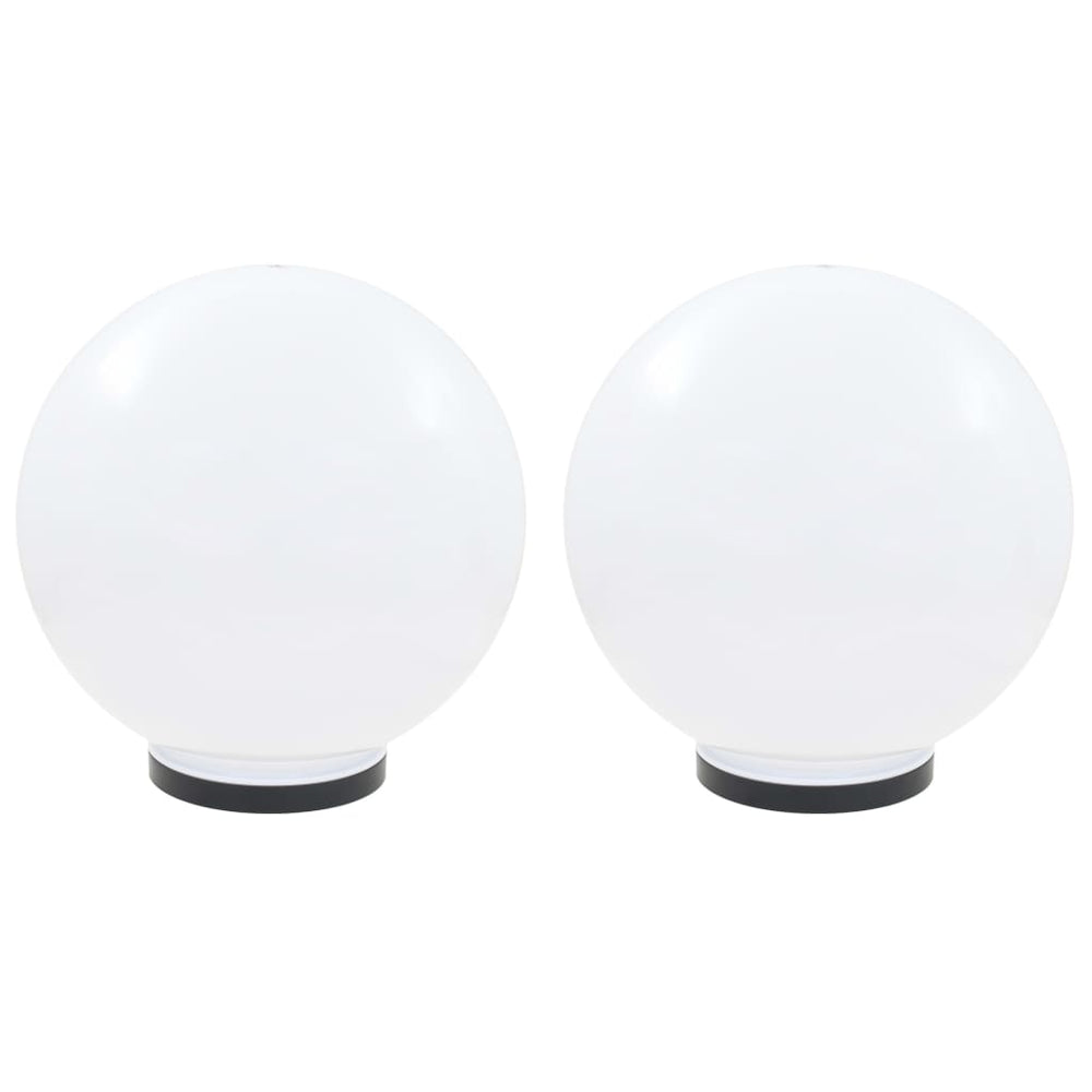 LED Gartenleuchten Kugel 40cm 2er Set