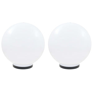 LED Gartenleuchten Kugel 40cm 2er Set